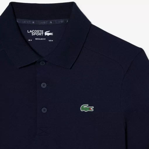 Lacoste Golf>Herren Sport Golf-Poloshirt Aus Baumwollpique Navy Blau 423