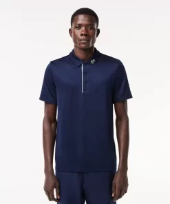 Lacoste Golf>Herren Sport Golf-Poloshirt Aus Jersey Navy Blau / Weis 525