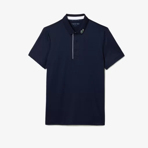 Lacoste Golf>Herren Sport Golf-Poloshirt Aus Jersey Navy Blau / Weis 525