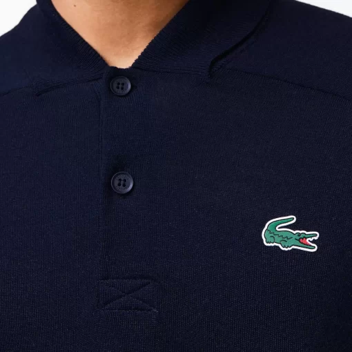 Lacoste Golf>Herren Sport Golf-Sweater Aus Wolle Navy Blau 166