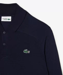 Lacoste Golf>Herren Sport Golf-Sweater Aus Wolle Navy Blau 166