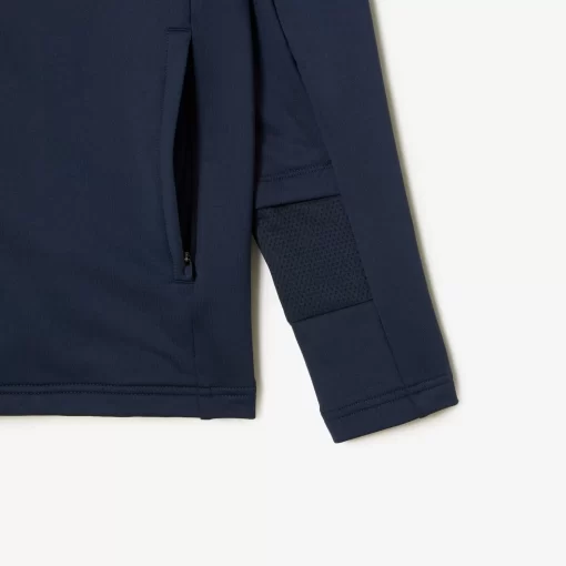 Lacoste Fitnessstudio & Training>Herren Sport Kapuzen-Sweatshirt Mit Hohem Kragen Blau Xie