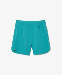 Lacoste Fitnessstudio & Training>Herren Sport Mesh-Shorts Mit Stretch Blau Rie