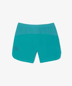 Lacoste Fitnessstudio & Training>Herren Sport Mesh-Shorts Mit Stretch Blau Rie