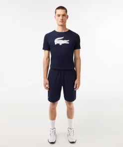 Lacoste Fitnessstudio & Training>Herren Sport Shorts Navy Blau / Weis 525