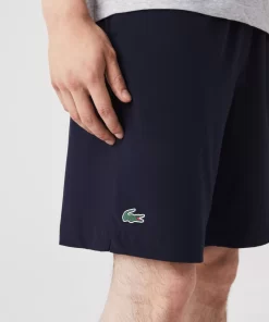 Lacoste Fitnessstudio & Training>Herren Sport Shorts Navy Blau / Weis 525