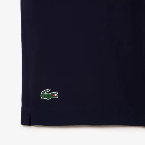 Lacoste Fitnessstudio & Training>Herren Sport Shorts Navy Blau / Weis 525