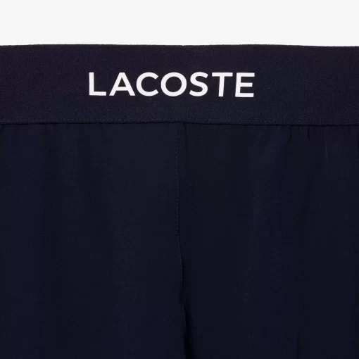 Lacoste Fitnessstudio & Training>Herren Sport Shorts Navy Blau / Weis 525