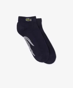 Lacoste Sportbekleidung>Herren Sport Socken Aus Stretch-Baumwolle Navy Blau / Heidekraut Grau Kza