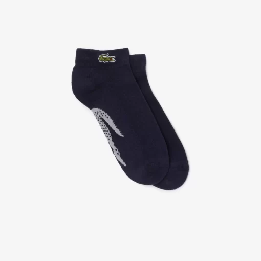 Lacoste Sportbekleidung>Herren Sport Socken Aus Stretch-Baumwolle Navy Blau / Heidekraut Grau Kza