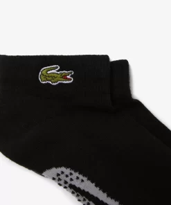 Lacoste Sportbekleidung>Herren Sport Socken Aus Stretch-Baumwolle Schwarz / Heidekraut Grau Snp