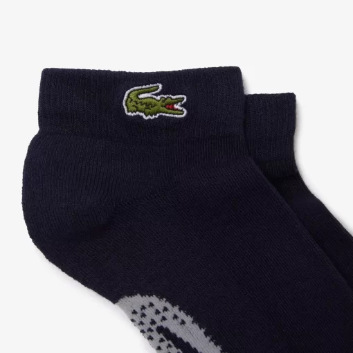 Lacoste Sportbekleidung>Herren Sport Socken Aus Stretch-Baumwolle Navy Blau / Heidekraut Grau Kza