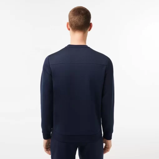 Lacoste Fitnessstudio & Training>Herren Sport Sweatshirt Mit Mesh-Einsatzen Navy Blau 423