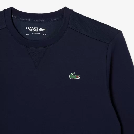 Lacoste Fitnessstudio & Training>Herren Sport Sweatshirt Mit Mesh-Einsatzen Navy Blau 423