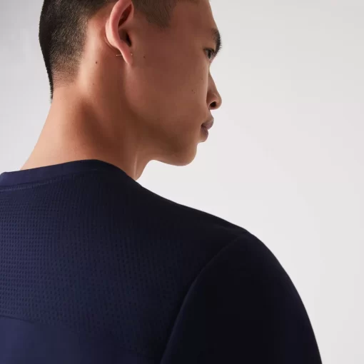 Lacoste Fitnessstudio & Training>Herren Sport Sweatshirt Mit Mesh-Einsatzen Navy Blau 423