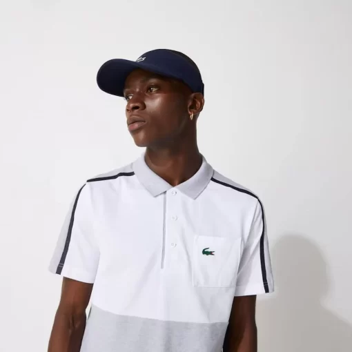 Lacoste Caps & Hüte>Herren Sport Tennis-Schirmkappe Aus Pique Und Fleece Navy Blau 166