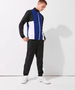 Lacoste Sportbekleidung>Herren Sport Trainingsanzug Mit Colourblock Schwarz / Blau / Weis / Schwarz Alh