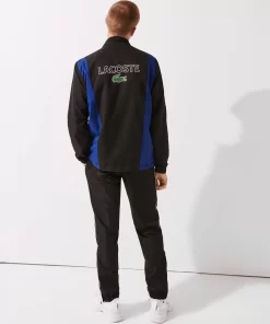 Lacoste Sportbekleidung>Herren Sport Trainingsanzug Mit Colourblock Schwarz / Blau / Weis / Schwarz Alh