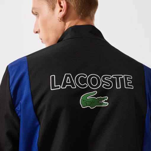 Lacoste Sportbekleidung>Herren Sport Trainingsanzug Mit Colourblock Schwarz / Blau / Weis / Schwarz Alh