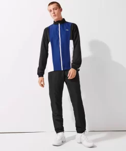 Lacoste Sportbekleidung>Herren Sport Trainingsanzug Mit Colourblock Schwarz / Blau / Weis / Schwarz Alh