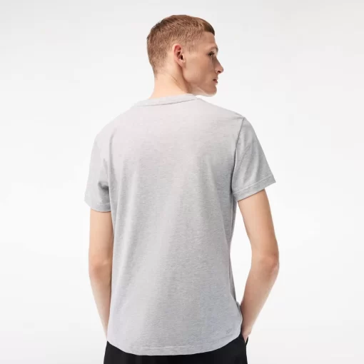 Lacoste Fitnessstudio & Training>Herren Sport T-Shirt Aus Bio-Baumwolle Heidekraut Grau Cca