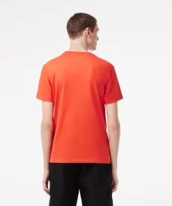 Lacoste Fitnessstudio & Training>Herren Sport T-Shirt Aus Bio-Baumwolle Orange 02K