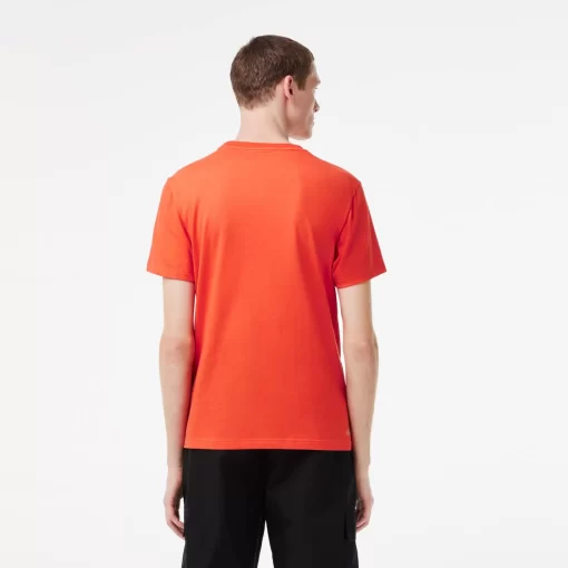 Lacoste Fitnessstudio & Training>Herren Sport T-Shirt Aus Bio-Baumwolle Orange 02K