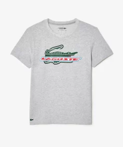 Lacoste Fitnessstudio & Training>Herren Sport T-Shirt Aus Bio-Baumwolle Heidekraut Grau Cca