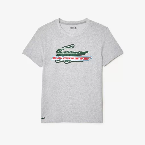 Lacoste Fitnessstudio & Training>Herren Sport T-Shirt Aus Bio-Baumwolle Heidekraut Grau Cca