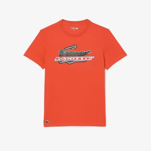 Lacoste Fitnessstudio & Training>Herren Sport T-Shirt Aus Bio-Baumwolle Orange 02K