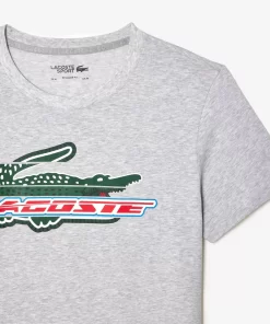 Lacoste Fitnessstudio & Training>Herren Sport T-Shirt Aus Bio-Baumwolle Heidekraut Grau Cca