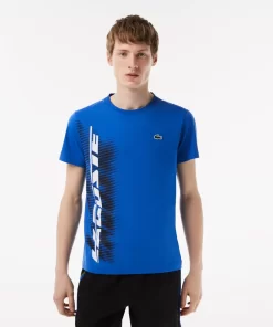 Lacoste Sportbekleidung>Herren Sport T-Shirt Mit Kontrastlogo Konigsblau Kxb