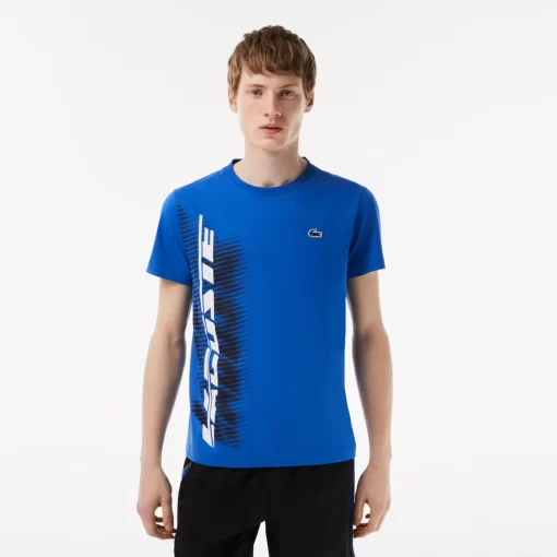 Lacoste Sportbekleidung>Herren Sport T-Shirt Mit Kontrastlogo Konigsblau Kxb