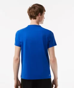 Lacoste Sportbekleidung>Herren Sport T-Shirt Mit Kontrastlogo Konigsblau Kxb