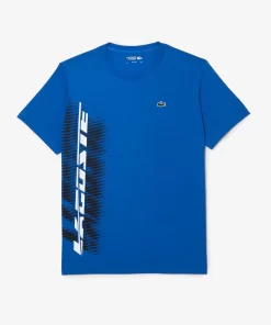 Lacoste Sportbekleidung>Herren Sport T-Shirt Mit Kontrastlogo Konigsblau Kxb