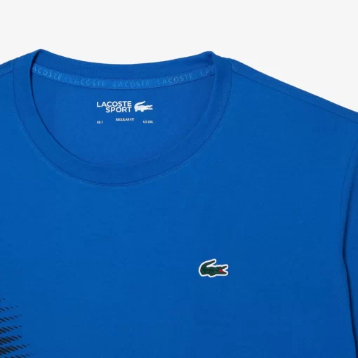 Lacoste Sportbekleidung>Herren Sport T-Shirt Mit Kontrastlogo Konigsblau Kxb