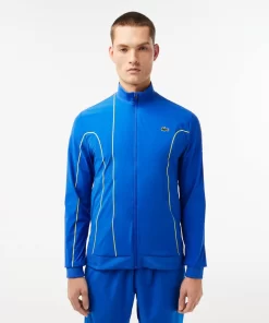 Lacoste Tennis>Herren Sport X Novak Djokovic Jacke Blau / Gelb Pth