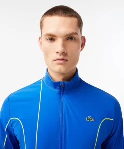 Lacoste Tennis>Herren Sport X Novak Djokovic Jacke Blau / Gelb Pth