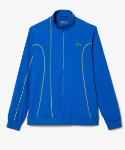 Lacoste Tennis>Herren Sport X Novak Djokovic Jacke Blau / Gelb Pth