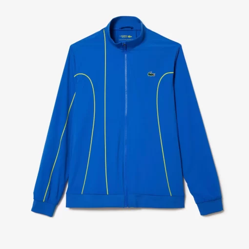 Lacoste Tennis>Herren Sport X Novak Djokovic Jacke Blau / Gelb Pth