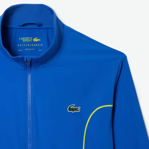 Lacoste Tennis>Herren Sport X Novak Djokovic Jacke Blau / Gelb Pth