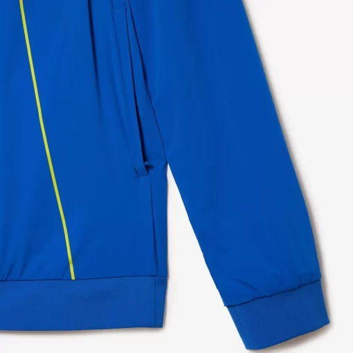 Lacoste Tennis>Herren Sport X Novak Djokovic Jacke Blau / Gelb Pth