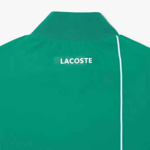 Lacoste Tennis>Herren Sport X Novak Djokovic Jacke Grun / Weis Faf