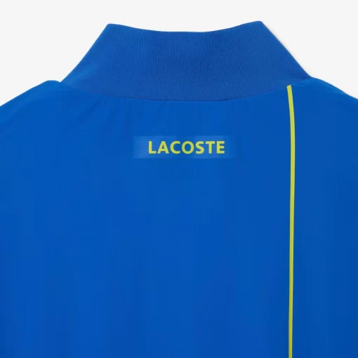 Lacoste Tennis>Herren Sport X Novak Djokovic Jacke Blau / Gelb Pth