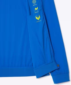 Lacoste Tennis>Herren Sport X Novak Djokovic Jacke Blau / Gelb Pth