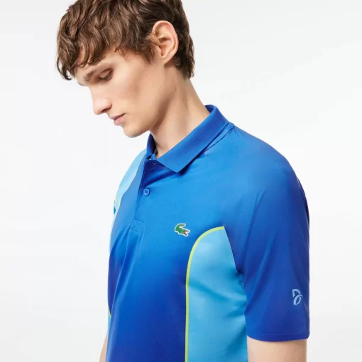 Lacoste Tennis>Herren Sport X Novak Djokovic Poloshirt Blau X18