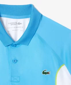 Lacoste Tennis>Herren Sport X Novak Djokovic Poloshirt Blau / Weis 26F