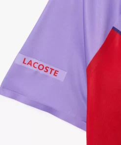 Lacoste Tennis>Herren Sport X Novak Djokovic Poloshirt Rot / Lila Y01