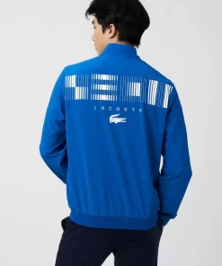 Lacoste Tennis>Herren Sport X Novak Djokovic Trainingsjacke Blau / Weis Lux