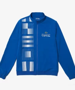 Lacoste Tennis>Herren Sport X Novak Djokovic Trainingsjacke Blau / Weis Lux